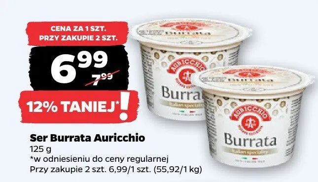 Ser Burrata promocja w Netto