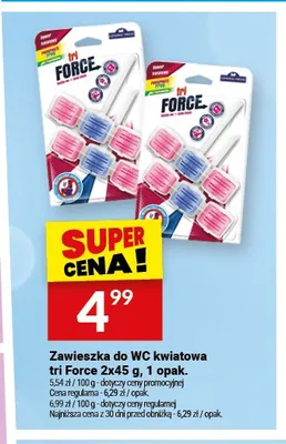 Zawieszka do WC tri Force kwiatowa promocja w Twój Market