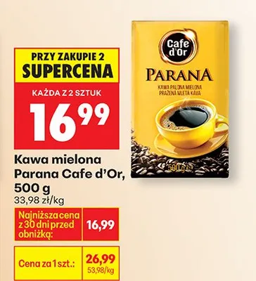 Kawa mielona promocja w Biedronka