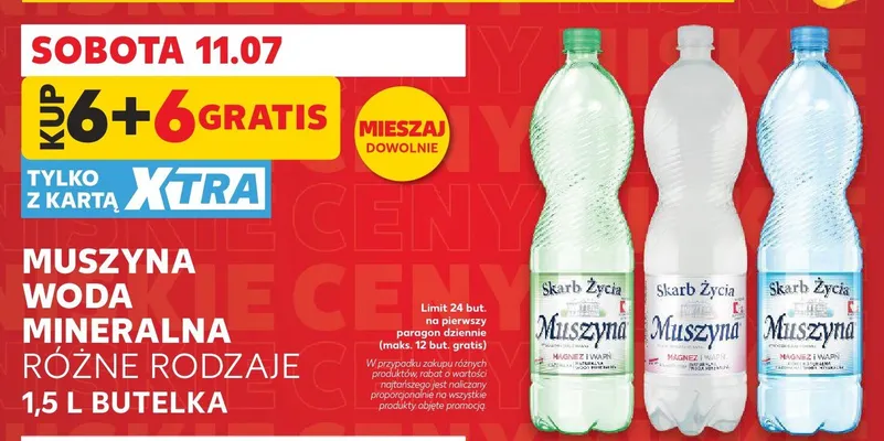 Woda mineralna Skarb Życia Muszyna niegazowana promocja w Kaufland
