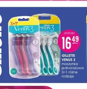 Maszynka jednorazowa Gillette Venus 3 4-pak promocja w Drogerie Jasmin