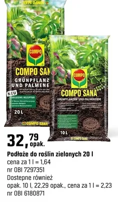 Podłoże do roślin zielonych promocja w OBI