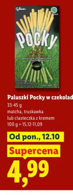 Paluszki Pocky w czekoladzie truskawka promocja w Lidl