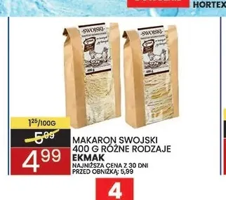 Makaron swojski Ekmak promocja w Wafelek