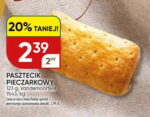 Pasztecik pieczarkowy Vandemoortele promocja w Chata Polska