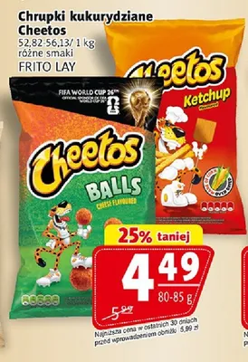 Chrupki kukurydziane Cheetos promocja w Prim Market