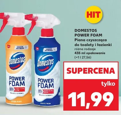 Piana czyszcząca do toalety i łazienki różne rodzaje Power Foam promocja w Kaufland