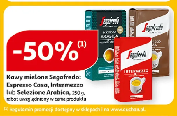 Kawa mielona Segafredo Selezione Arabica promocja w Auchan