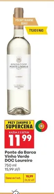 Wino Ponte da Barca Vinho Verde DOC Loureiro promocja w Biedronka