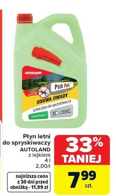 Płyn letni do spryskiwaczy Autoland z lejkiem promocja w Carrefour