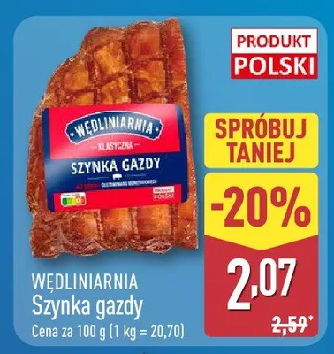 Szynka gazdy promocja w Aldi