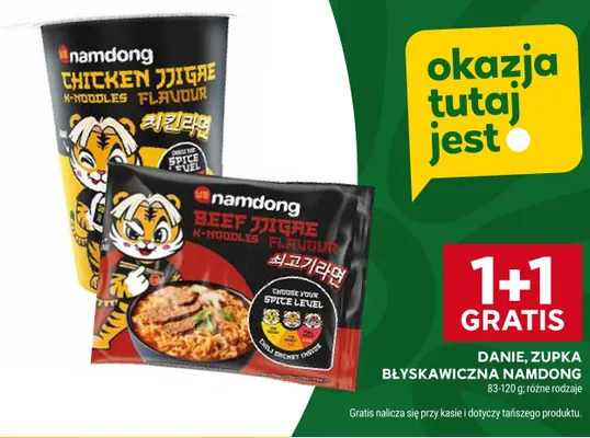 Danie, zupka błyskawiczna namdong promocja w Stokrotka