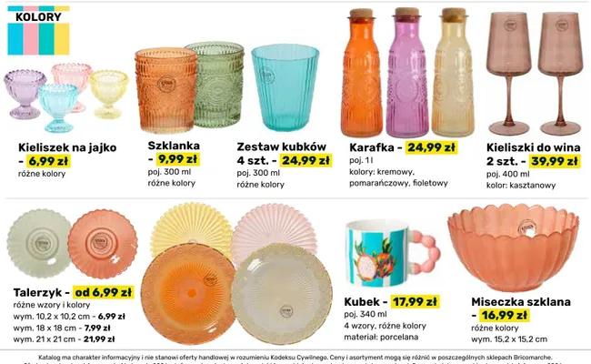 Zestaw kubków 4 szt. promocja w Bricomarche