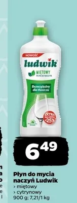 Płyn do mycia naczyń Ludwik cytrynowy promocja w Netto