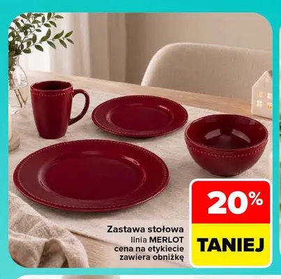 Zastawa stołowa linia Merlot promocja w Carrefour