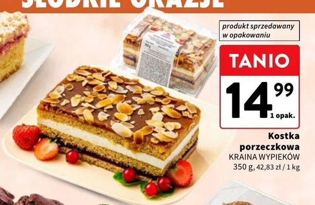 Kostka porzeczkowa KRAINA WYPIEKÓW promocja w Intermarche