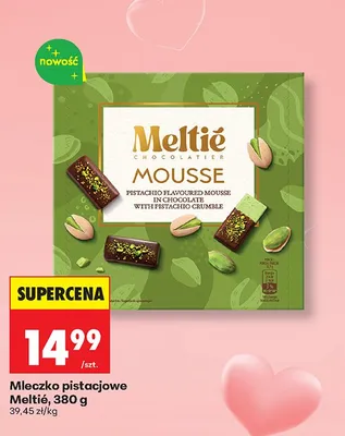 Mleczko pistacjowe Meltié 380g promocja w Biedronka