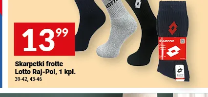 Skarpetki frotte Lotto Raj-Pol promocja w Twój Market