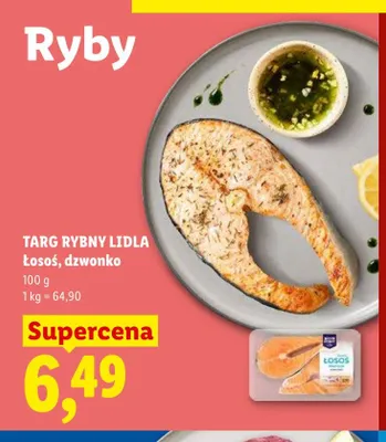 Łosoś dzwonko Targ Rybny Lidla promocja w Lidl