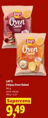 Chipsy pieczone grillowane warzywa Lay's Oven Baked promocja w Lidl