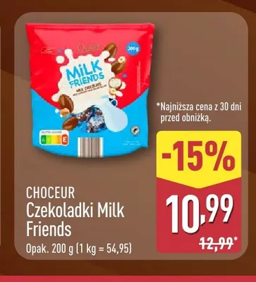 Czekoladki Milk Friends Choceur promocja w Aldi