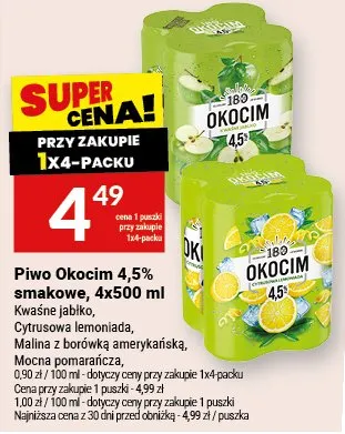 Piwo Okocim smakowe promocja w Twój Market