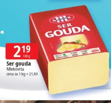 Ser gouda Mlekovita promocja w Leclerc
