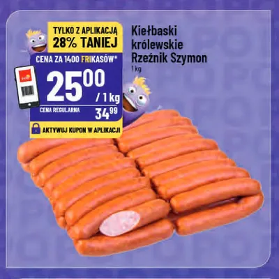 Kiełbaski królewskie Rzeźnik Szymon promocja w POLOmarket