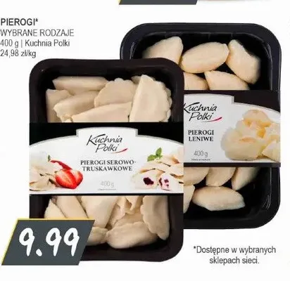 Pierogi serowo-truskawkowe Kuchnia Polki promocja w Słoneczko