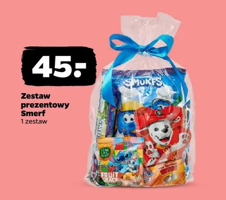 Zestaw prezentowy Smerf promocja w Netto