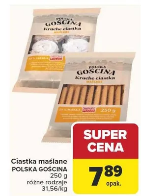 Ciastka maślane promocja w Carrefour