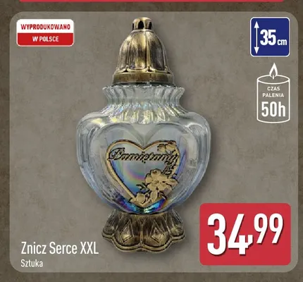 Znicz serce Xxl promocja w Aldi