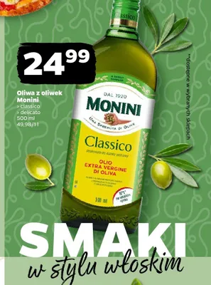 Oliwa z oliwek Monini Delicato promocja w Netto