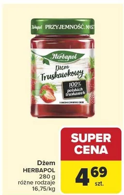 Dżem truskawkowy promocja w Carrefour Market