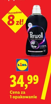 Płyn do prania ciemnych tkanin Perwoll Renew promocja w Lidl
