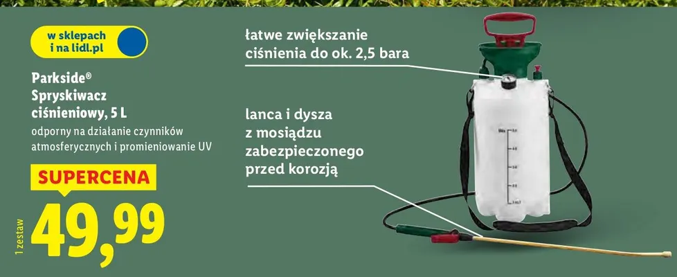 Spryskiwacz ciśnieniowy promocja w Lidl