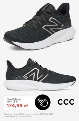Buty sportowe New Balance W411LB3 promocja w CCC