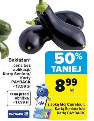 Bakłażan promocja w Carrefour Market