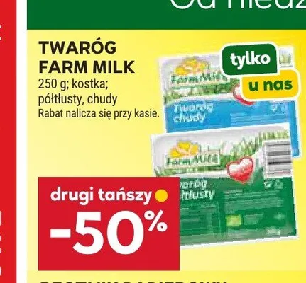 Twaróg Farm Milk promocja w Stokrotka