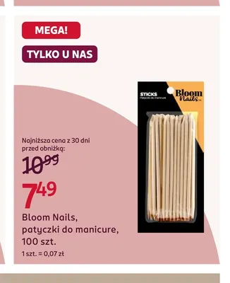 Patyczki do manicure Bloom Nails promocja w Rossmann