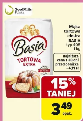 Mąka tortowa ekstra typ 405 promocja w Carrefour Market