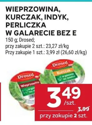 Wieprzowina, kurczak, indyk, perliczka w galarecie bez e promocja w Stokrotka