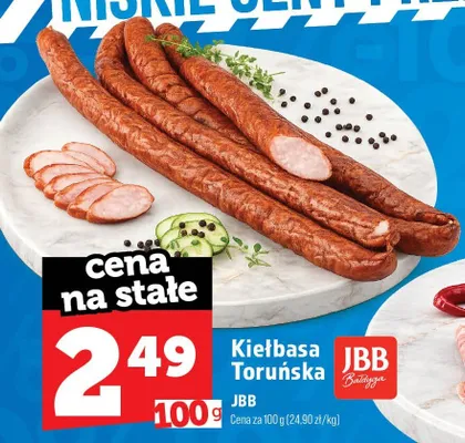 Kiełbasa Toruńska JBB promocja w TOPAZ