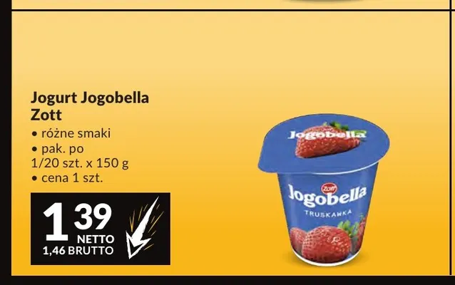 Jogurt Jogobella Zott promocja w Makro