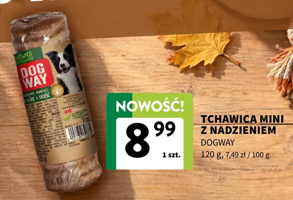 Tchawica mini z nadzieniem Dogway promocja w Intermarche