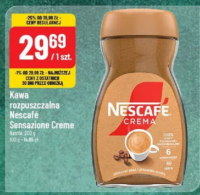 Kawa rozpuszczalna Nescafé Sensazione Creme promocja w POLOmarket