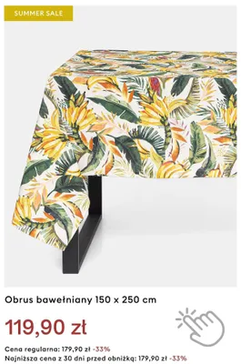 Obrus bawełniany 150x250 cm promocja w Medicine