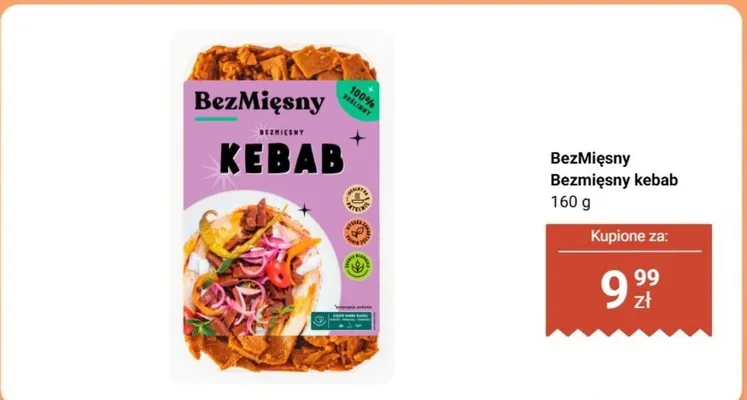 Bezmięsny kebab BezMięsny promocja w Biedronka