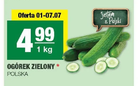 Ogórek zielony promocja w SPAR