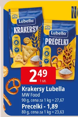 Krakersy Lubella z solą promocja w Leclerc